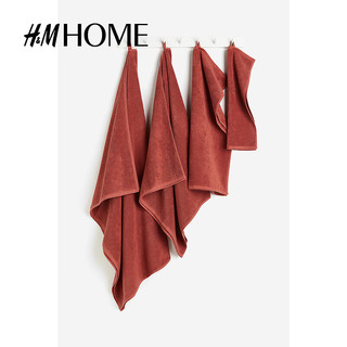 H&M HOME居家布艺浴巾柔软毛圈布棉质毛巾布浴巾1076716 铁锈红 70x140cm