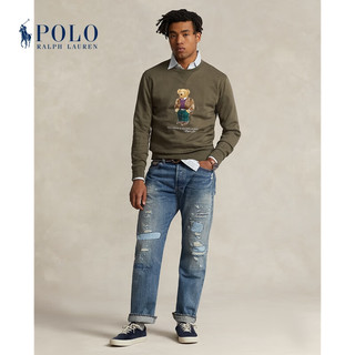 Polo Ralph Lauren 拉夫劳伦男装 23年秋Polo小熊起绒布运动衫RL17226 300-绿色 XS