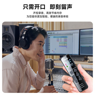 Newsmy 纽曼 录音笔 W9 16G 大容量锂电池长时待机 学习培训商务会议 记录留证录音器 MP3播放器 黑色