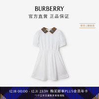 博柏利（BURBERRY）女童 格纹衣领棉质 Polo 衫式连衣裙80731651