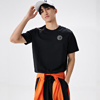 Kappa 卡帕 圆领短袖男美式复古运动短袖休闲索罗娜T恤夏K0D52TD43