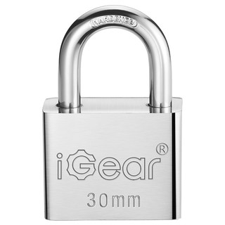 iGear 挂锁 防水防锈门锁工具锁 家用学校商铺门锁小防盗窗锁 30mm