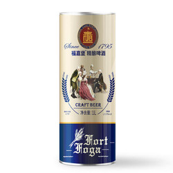 福嘉堡 原浆德式风味艾尔白精啤酒 1L/罐