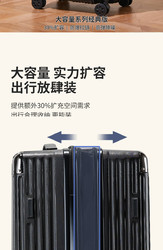 圣艳 双层防爆拉链行李箱女2023PC材质耐磨拉杆箱可扩容20寸密码箱