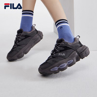 FILA 斐乐 异行鞋ET女鞋老爹鞋复古黑色厚底运动休闲鞋