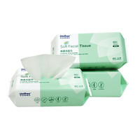 UNIFREE 洗脸巾60抽 加厚款3包