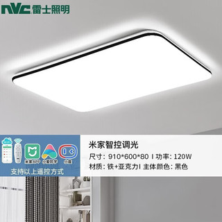 雷士照明 NVC Lighting  Lighting 北欧led现代简约吸顶灯客厅灯餐厅灯中山灯具套餐米家APP智控 120瓦米家APP智控 客厅大灯