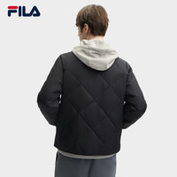 FILA 斐乐男士棉服2024春季时尚休闲宽松连帽假两件外套