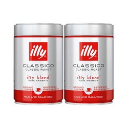 illy 意利 [2罐装]意利(illy)中度烘培咖啡粉 250g/罐