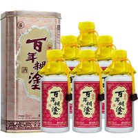 百年糊涂 浓香型白酒 整箱装 茅台镇粮食酒 52度 450mL 6瓶 银世纪