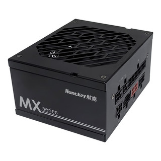 Huntkey 航嘉 MX750P SFX电源 白金全模组电源 ATX3.0/Pcie5.0/压纹线 MX750P黑色-750W白金