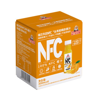 福兰农庄 NFC100%橙汁300ML×6