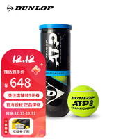 DUNLOP 邓禄普 网球AO澳网加亮专业比赛用新包装ATP巡回赛胶罐训练铁罐 3粒装胶罐1箱