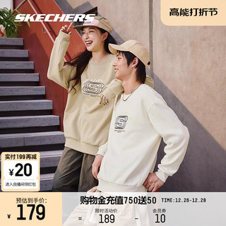 SKECHERS 斯凯奇 美拉德加绒圆领卫衣