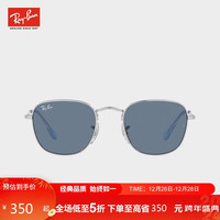雷朋(RayBan)眼镜 太阳镜墨镜方形金属全框摩登潮流儿童眼镜男女款 0RJ9557S212/8046