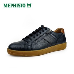 MEPHISTO 马飞仕图 男休闲舒适板鞋真皮荔枝纹软面HENRIK 藏青 39