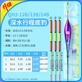 小凤仙 纳米高灵敏变色龙碎目鱼漂加粗醒目浅水鲫鲤漂野钓综合浮漂 行程底钓/铅约2.6-3.4克 2号漂1支