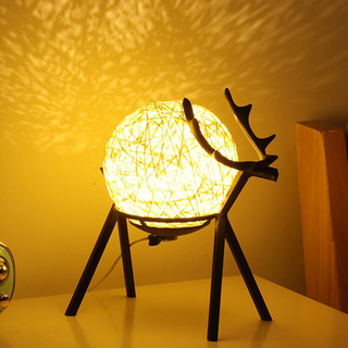 礼遇季：木丁丁 麋鹿小夜灯 床头氛围灯 藤球灯