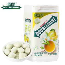 DOUBLEMINT 绿箭 箭牌绿箭弹立方木糖醇口香糖40g大瓶装网红清香口糖