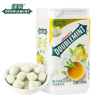 DOUBLEMINT 绿箭 箭牌绿箭弹立方木糖醇口香糖40g 3瓶装网红清香口糖