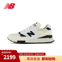 NEW BALANCE NB23男鞋女鞋美产998系列潮流复古简约运动休闲鞋 米白色/白色 U998TI 44.5码 (脚长28.5cm)