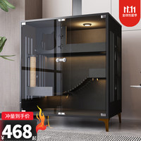 金百特 猫别墅实木猫笼子 超大号猫舍 家用室内猫咪房子 带钢化玻璃木质猫咪住院笼 豪华猫柜子 B3 款  90*60*90 万向轮款-自行安装