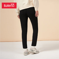 班尼路（Baleno）秋季休闲裤女薄绒紧身裤潮流舒适休闲长裤修身显瘦 00A S