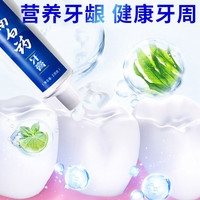 云南白药 牙膏留兰香型215g减轻牙龈出血去口气牙渍6支