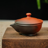美浓烧 日本进口手工粗陶过滤泡茶壶