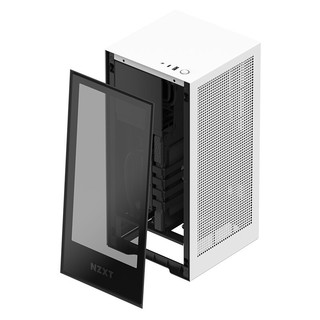 NZXT 恩杰 H1/miniITX机箱内含140水冷650W金牌电源PCIE转接卡支持显卡垂直安装 H1-Mini内含140mm水冷+电源650W白色