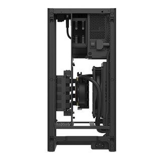 NZXT 恩杰 H1/miniITX机箱内含140水冷650W金牌电源PCIE转接卡支持显卡垂直安装 H1-Mini内含140mm水冷+电源650W白色