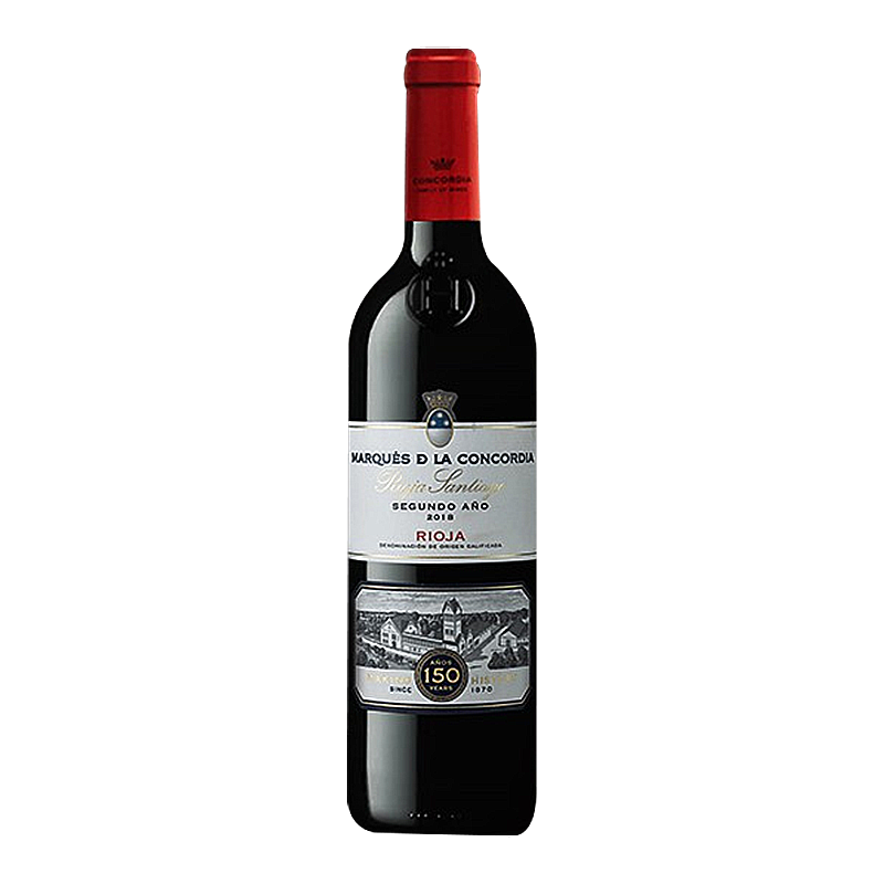 MARQUÉS DE LA CONCORDIA 康科迪亚侯爵酒庄 西班牙原瓶红酒 康科帝亚干红葡萄酒 150周年纪念款