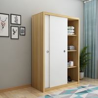 西楚家私 简易木质两门小衣柜衣橱简约现代移门衣柜