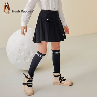 暇步士（Hush Puppies）童装儿童女大童半裙半身裙时尚简约 藏蓝 155cm(偏大半码)