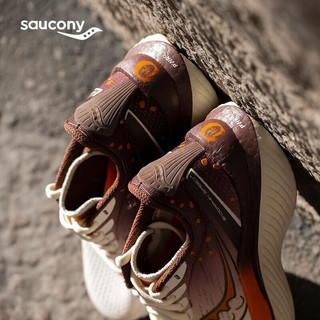 索康尼（SAUCONY）男鞋 23冬啡速3竞速跑鞋稳定支撑运动鞋耐磨减震跑步鞋 啡速3/热辣长安 40.5/7.5/255mm