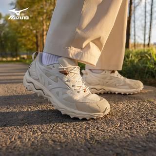 美津浓（MIZUNO）男女秋冬防水全地形户外徒步鞋 缓震运动越野休闲鞋MUJIN TL GTX 04/沙色/白色/米色 41