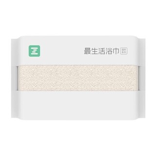 Z towel 最生活 新疆长绒棉密封浴巾 纯棉强吸水 国民系列大浴巾 米色 70*140cm