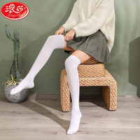 长筒袜子女小腿袜日系jk过膝袜中高筒袜潮ins春秋冬薄款 白色长 均码