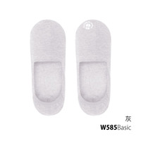 螃蟹秘密船袜袜子女士短袜 隐形袜棉袜 浅口防滑防臭防滑袜子夏单双装 Ba.灰 均码