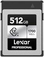 Lexar 雷克沙 512GB 专业银色 SE CFexpress B 型存储卡,适用于摄影师、摄影师,高达