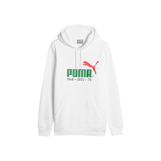 彪马（PUMA） 男子运动休闲连帽卫衣 CELEBRATIO HOODIE 678413 白-02 M(175/96A)