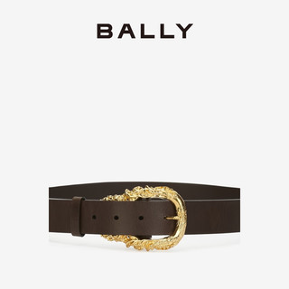 BALLY/巴利【】男士乌木色皮革腰带6304311 乌木色 90