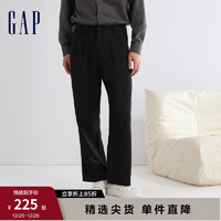 Gap 盖璞 男装冬季2023商务通勤休闲裤直筒裤888535西装裤长裤 黑色 30亚洲尺码