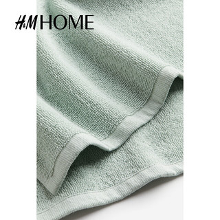 H&M HOME2023居家布艺毛巾简约柔软高吸水性擦手巾1076719 浅绿色 50x70cm