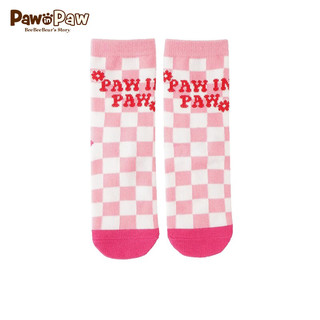 PawinPaw卡通小熊童装20男女童长袜针织袜子时尚舒适 深咖啡色/89 16cm
