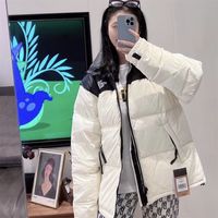THE NORTH FACE北面米白色立领鹅绒防风保暖羽绒服NJ1DP60B