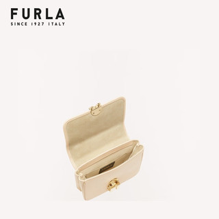 FURLA 芙拉 COSY女士羊皮精制迷你小方包 裸粉色