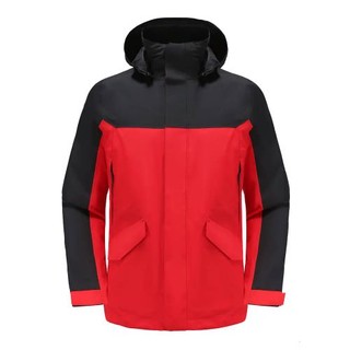 DECATHLON 迪卡侬 SAILING 300 男子冲锋衣 8771498 红黑拼色 S