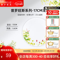 CORELLE 康宁餐具 进口普罗旺斯玻璃餐具套装饭碗面碗骨碟深盘 17cm浅盘