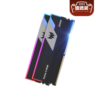 Vesta II 炫光星舰 DDR5 6000MHz RGB 台式机内存 灯条 黑色 32GB 16GBx2